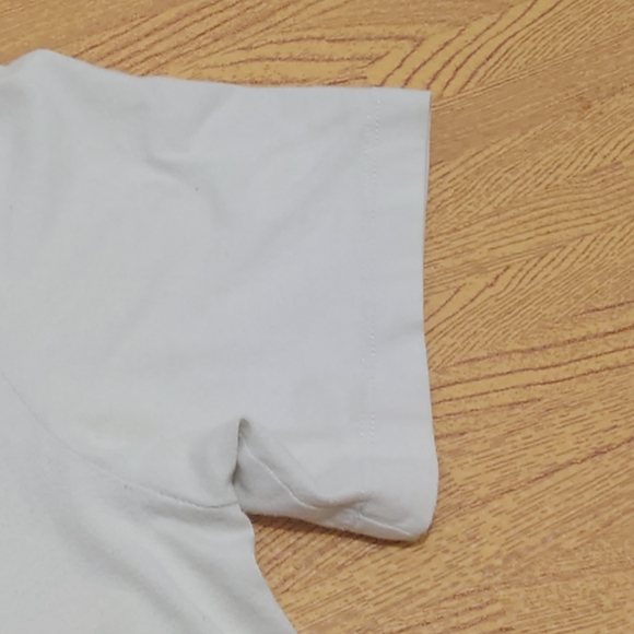 Nike T-Shirt Short Sleeve Fuzzy Logo Spellout Swoosh White Men's Small Crew Neck - Picture 4 of 12